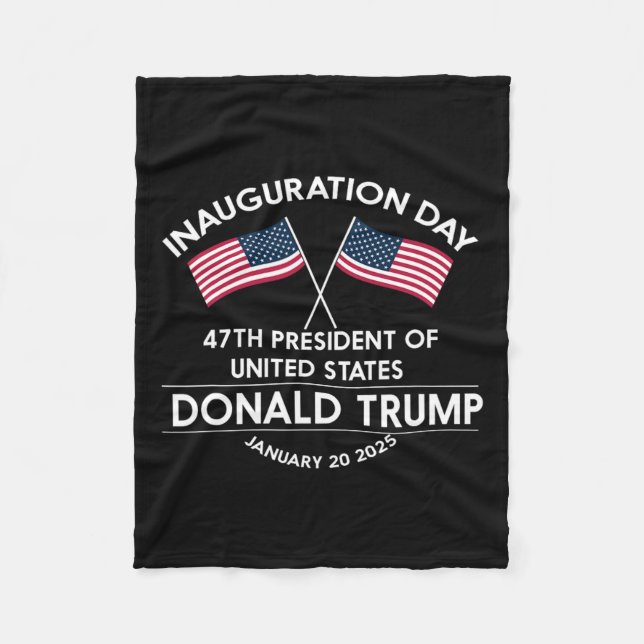 Donald Trump gewinnt 2024 Wahleinweihung Men Wo Fleecedecke (Vorderseite)