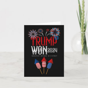 Donald Trump gewinnt 2024 Wahleinweihung Men Wo Karte