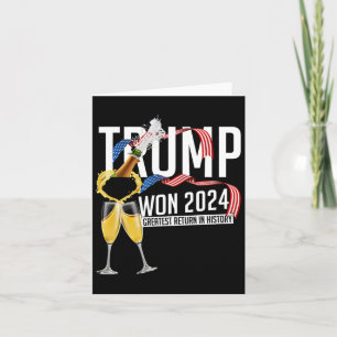 Donald Trump gewinnt 2024 Wahleinweihung Men Wo Karte