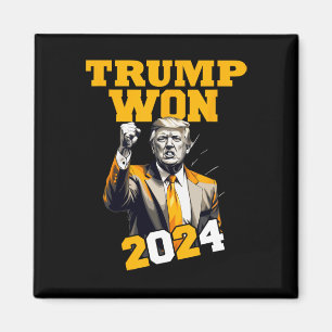 Donald Trump gewinnt 2024 Wahleinweihung Men Wo Magnet