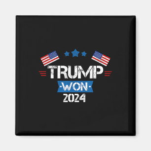 Donald Trump gewinnt 2024 Wahleinweihung Men Wo Magnet