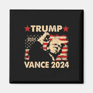 Donald Trump gewinnt 2024 Wahleinweihung Men Wo Magnet