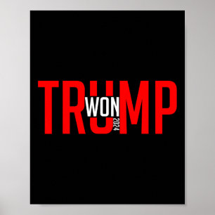 Donald Trump gewinnt 2024 Wahleinweihung Men Wo Poster