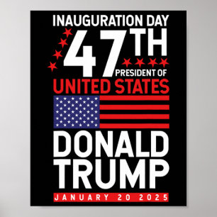 Donald Trump gewinnt 2024 Wahleinweihung Men Wo Poster