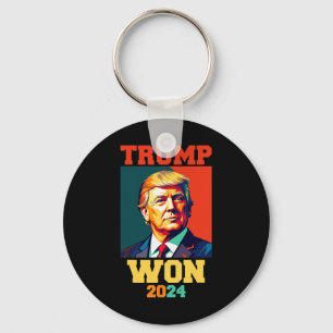 Donald Trump gewinnt 2024 Wahleinweihung Men Wo Schlüsselanhänger