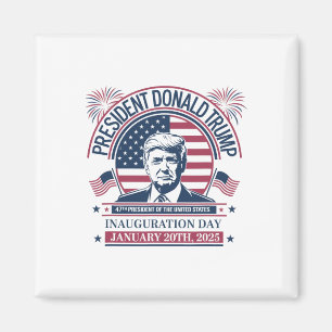 Donald Trump gewinnt 47. Präsident - 2024 Potus In Magnet