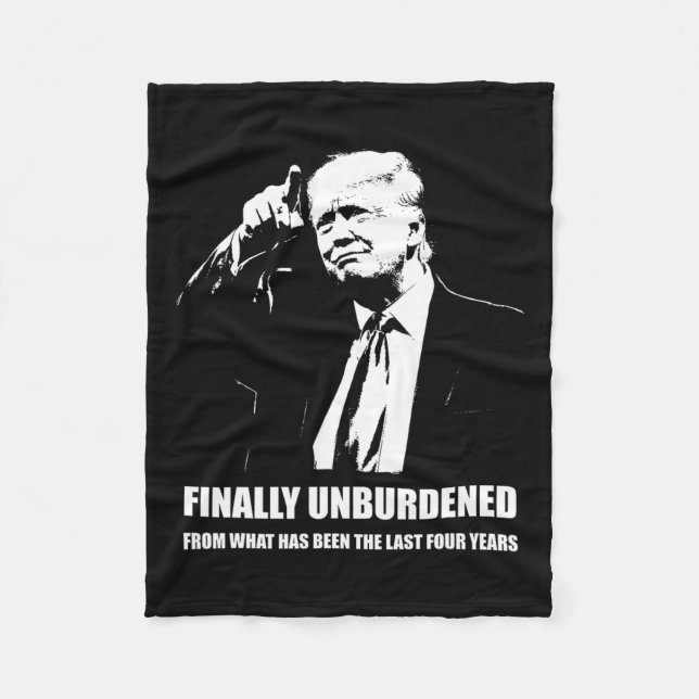 Donald Trump gewinnt - endlich unbelastet Fleecedecke (Vorderseite)