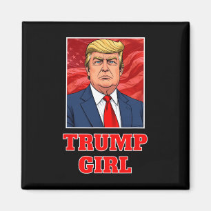 Donald Trump Girl Funny Great America Präsident Su Magnet