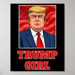 Donald Trump Girl Funny Great America Präsident Su Poster