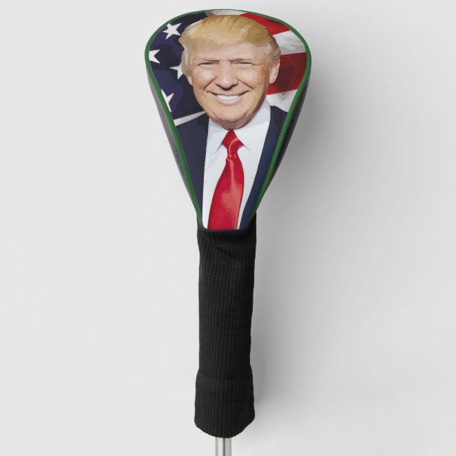 DONALD TRUMP GOLF TREIBERDECKUNG GOLF HEADCOVER (Vorderseite)