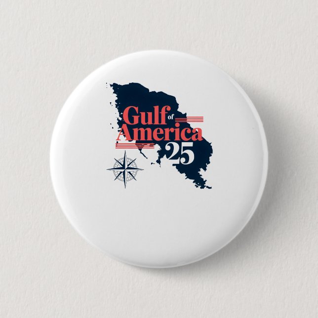 Donald Trump Golf von Amerika 2025 Button (Vorderseite)