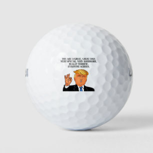 Donald Trump - großartige Vater Väter zum Geburtst Golfball