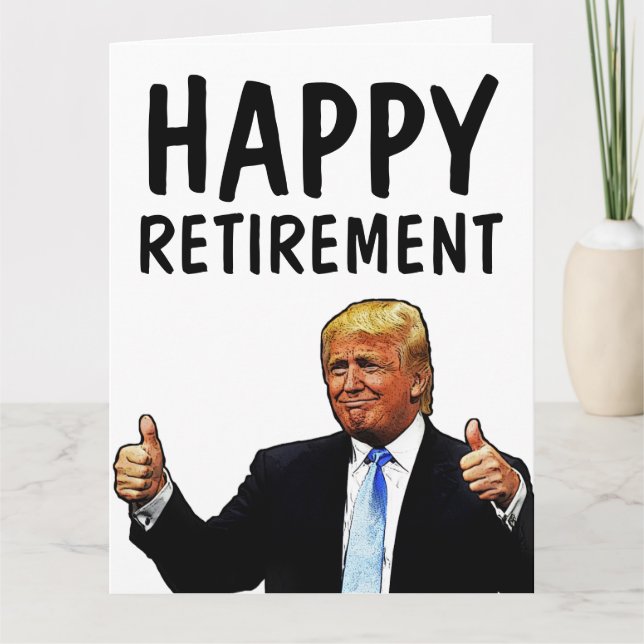 DONALD TRUMP GROSSE ÜBERSICHTLICHE KARTEN (Vorderseite)