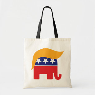Donald Trump Haar GOP Elefant Logo Tragetasche