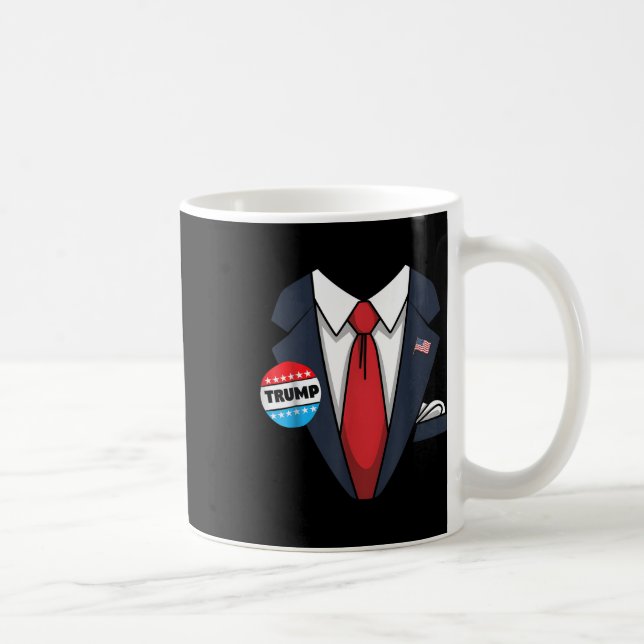 Donald Trump Halloween Kostüm Anzug für Kleinkind  Kaffeetasse (Rechts)