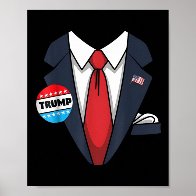 Donald Trump Halloween Kostüm Anzug für Kleinkind  Poster (Vorne)