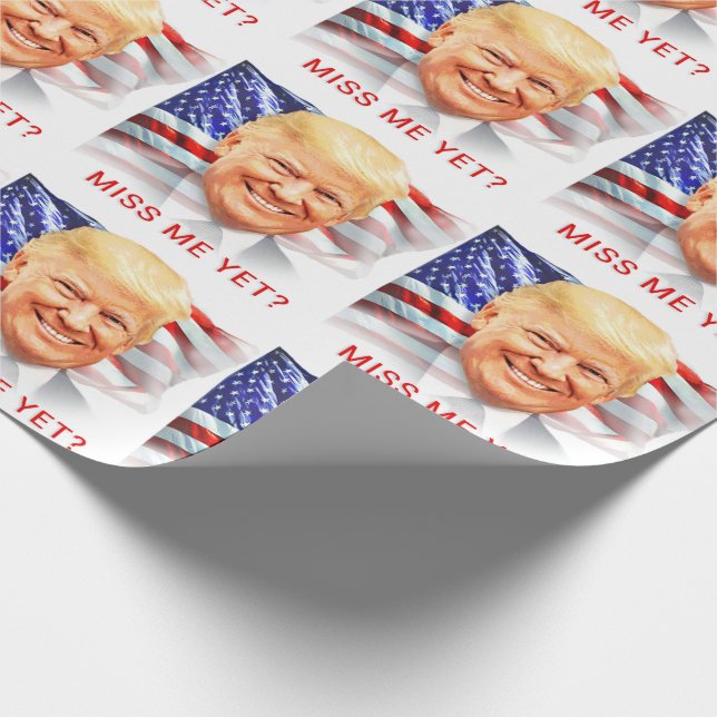 Donald Trump hat mich doch verfehlt? Geschenkpapier (Ecke)