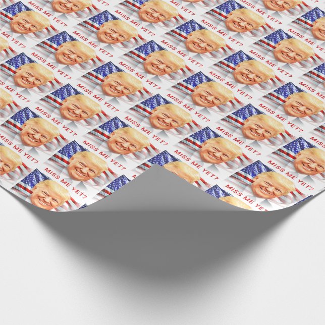 Donald Trump hat mich doch verfehlt? Geschenkpapier (Ecke)