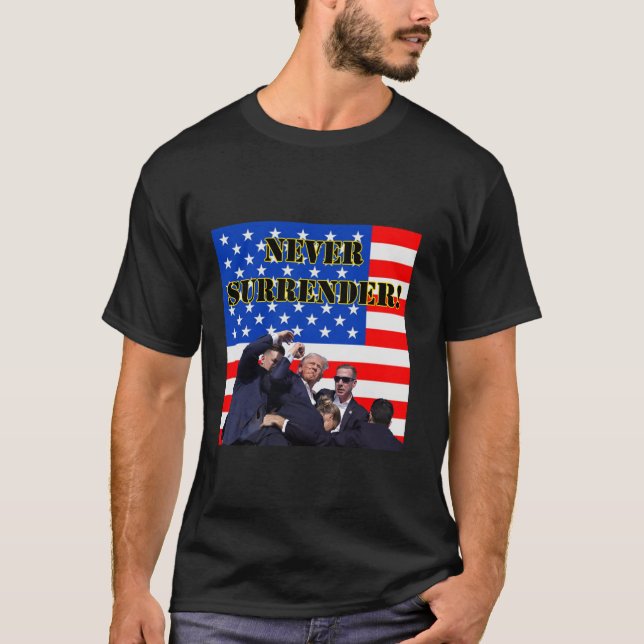 Donald Trump hat Trump 2024 MAGA T Shi nie übergeb T-Shirt (Vorderseite)