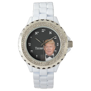 Donald Trump - hebräische Zahlen Armbanduhr