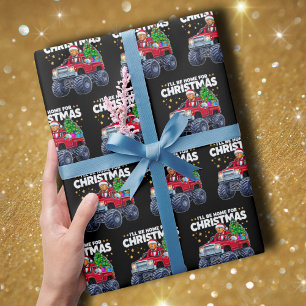 Donald Trump   Ich bin für Weihnachten Zuhause Geschenkpapier