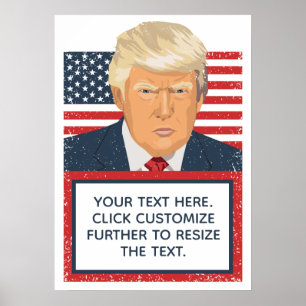 Donald Trump Ihr eigener politischer Text Poster