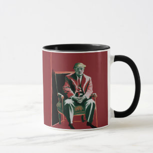 Donald Trump im Francis-Bacon-Stil Tasse