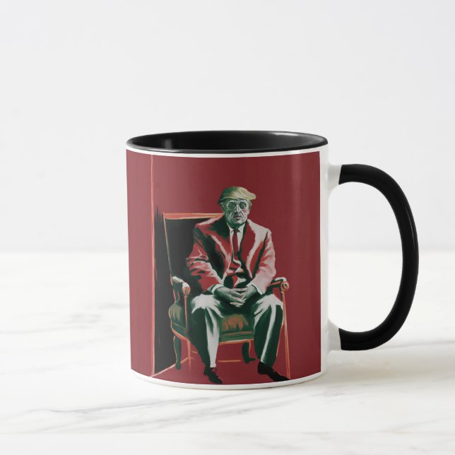 Donald Trump im Francis-Bacon-Stil Tasse (Rechts)