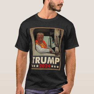 Donald Trump im Garge Truck Team Garge für Trump 2 T-Shirt