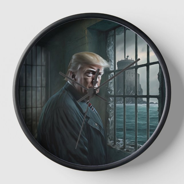Donald Trump im Gefängnis von Alcatraz Uhr (Vorderseite)