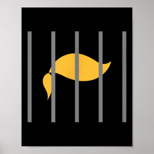 Donald Trump impeach Anti-Trump Behind Bars Poster