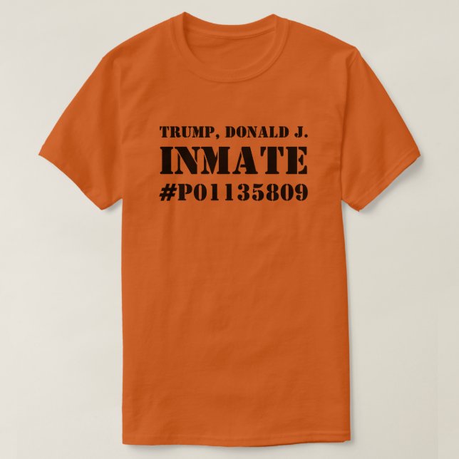Donald Trump Inmate P01135809 T-Shirt (Design vorne)