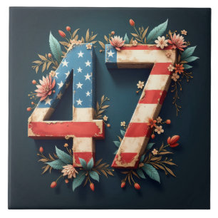 Donald Trump ist der 47. Präsident der USA Fliese