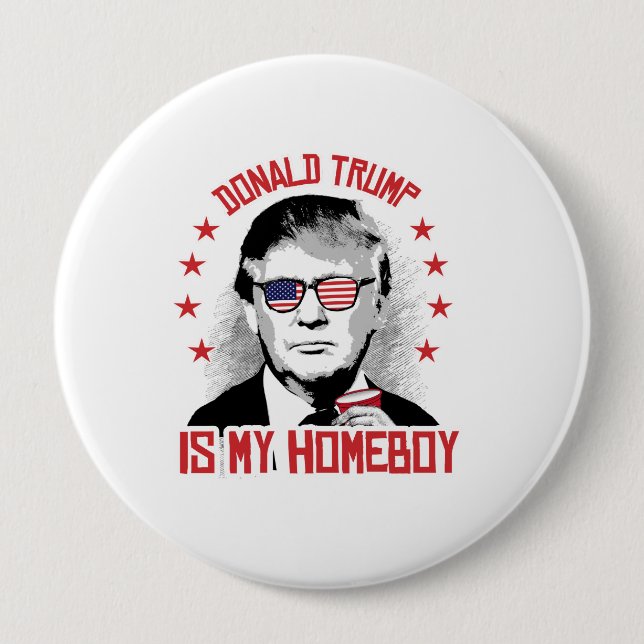 Donald Trump ist mein Homeboy Button (Vorderseite)