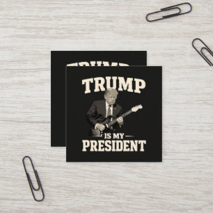 Donald Trump ist mein Präsident Quadratische Visitenkarte
