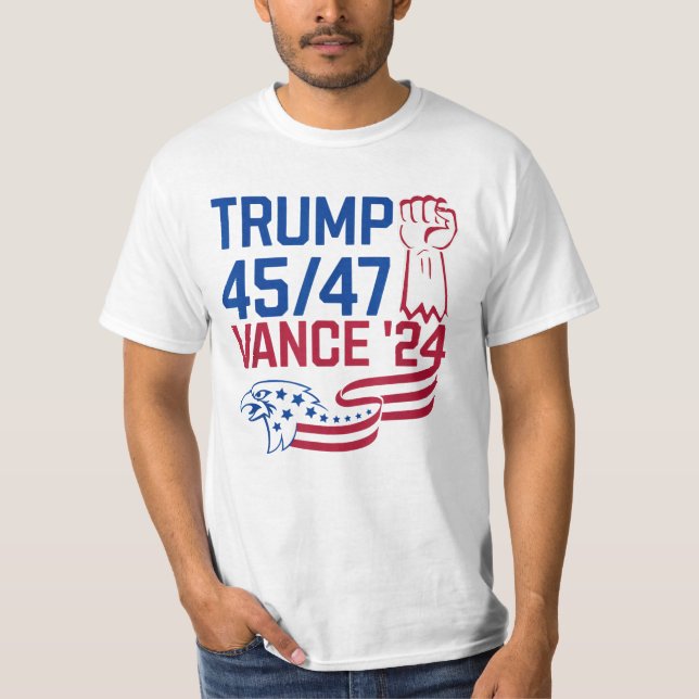 Donald Trump J.D. Vance Nimm Amerika zurück T-Shirt (Vorderseite)