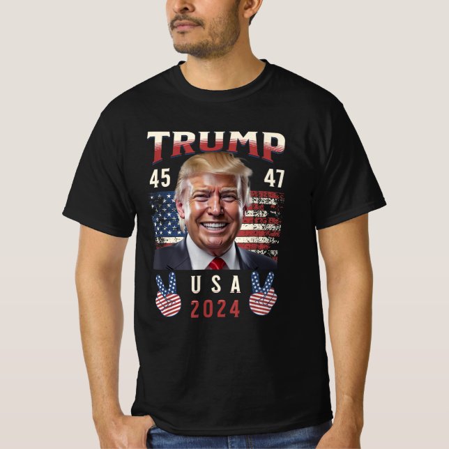 Donald Trump J.D. Vance Nimm Amerika zurück T-Shirt (Vorderseite)