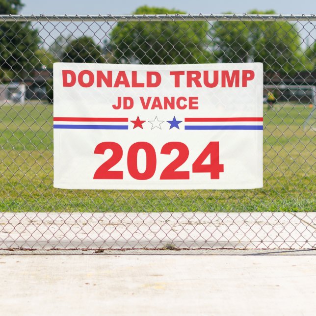 Donald Trump JD Vance 2024 Banner (Insitu)