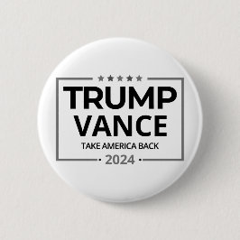 Donald Trump JD Vance 2024 Button