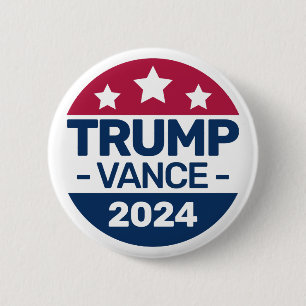 Donald Trump JD Vance 2024 Republikanischer Präsid Button