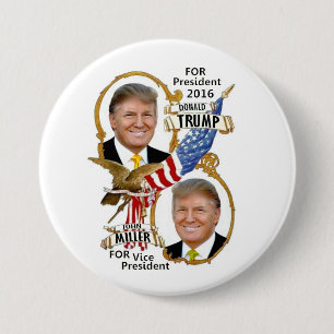 Donald Trump/John Miller Button