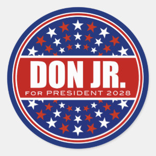 Donald Trump Jr. Präsident 2028 Runder Aufkleber