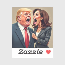 Donald Trump Kamala harris Aufkleber
