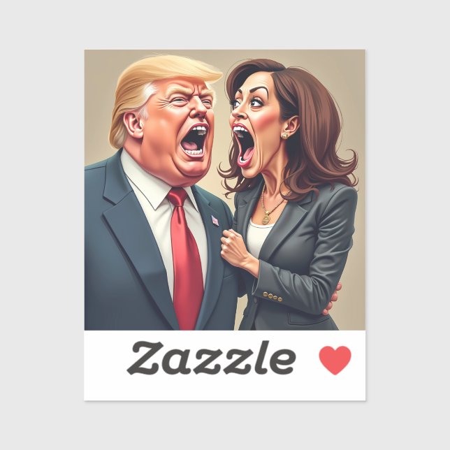 Donald Trump Kamala harris Aufkleber (Blatt)