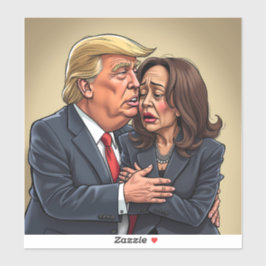 Donald Trump Kamala harris Aufkleber