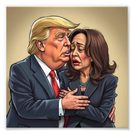 Donald Trump Kamala harris Fotodruck