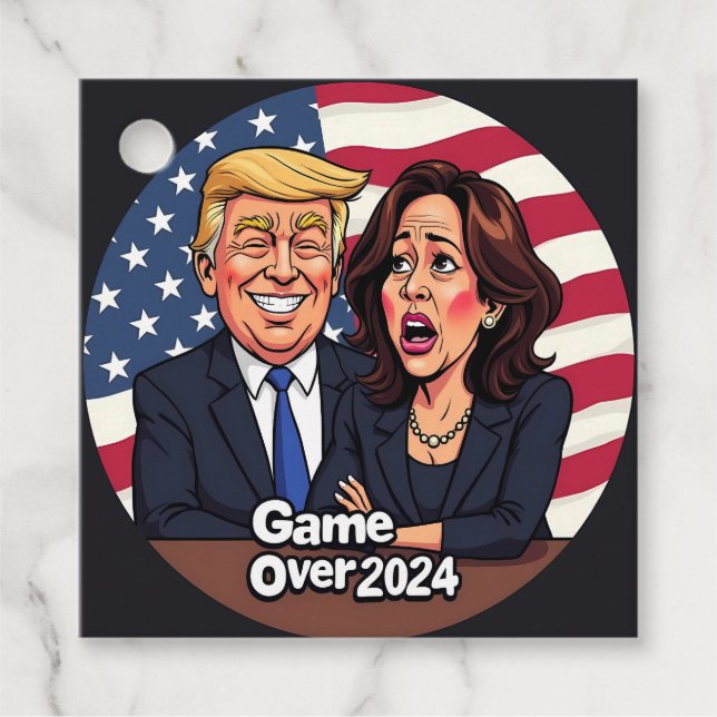 Donald Trump Kamala harris Geschenkanhänger (Vorderseite)