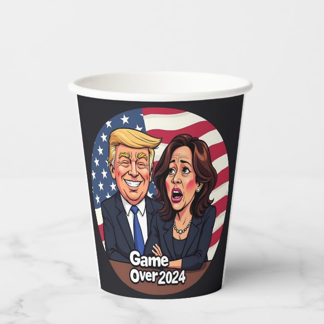 Donald Trump Kamala harris Pappbecher (Vorderseite)