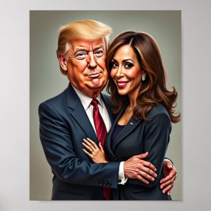 Donald Trump Kamala harris Poster
