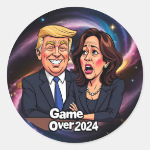 Donald Trump Kamala harris Runder Aufkleber